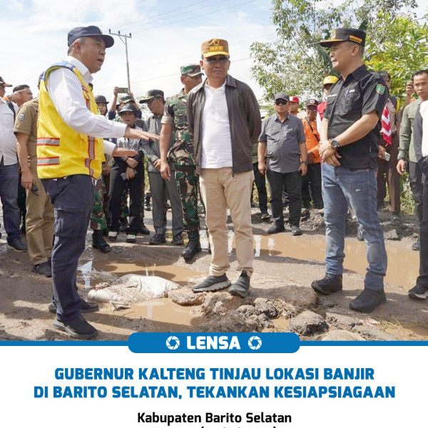 Gubernur Kalteng tinjau Banjir di Kabupaten Barito Selatan