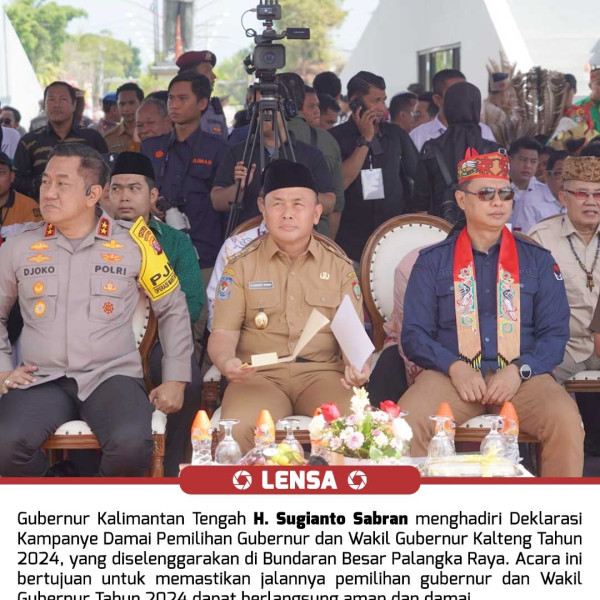 Deklarasi Kampanye Damai Pilgub Kalteng Tahun 2024